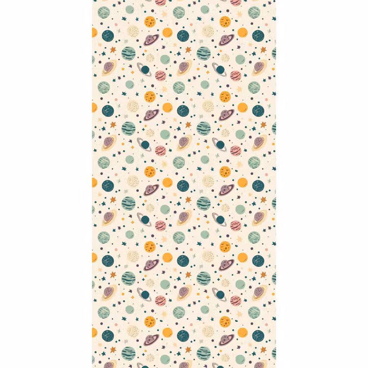Behang - Planeten - Retro - Kleurrijk — 2
