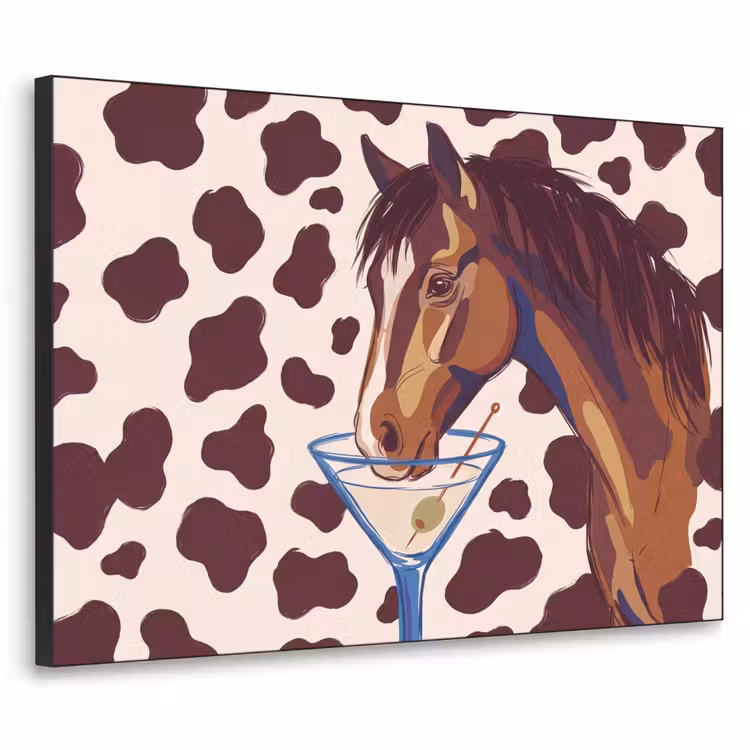 Art Frame - Paard - Martini - Dieren - Abstract - Bruin — 1