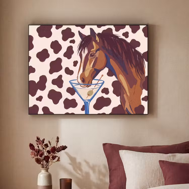Art Frame - Paard - Martini - Dieren - Abstract - Bruin — 3