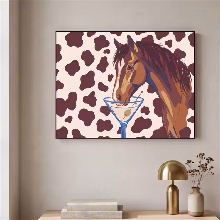 Art Frame - Paard - Martini - Dieren - Abstract - Bruin — 5
