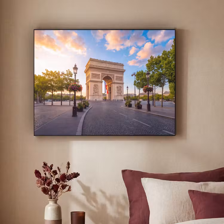 Art Frame - Monument - Parijs - Zonsondergang - Architectuur - Goud — 3