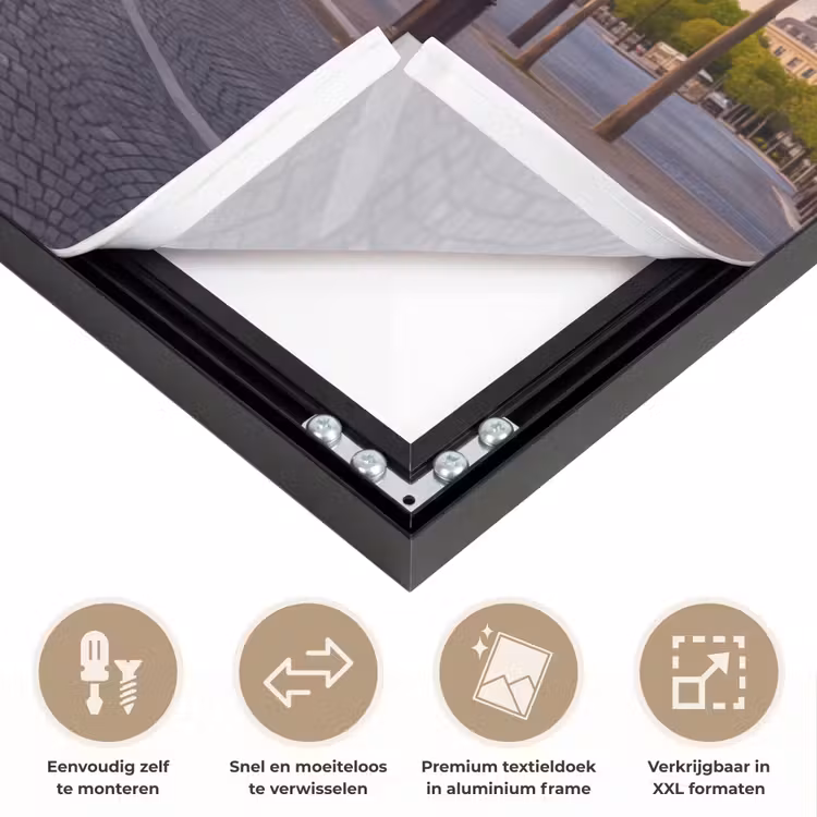 Art Frame - Monument - Parijs - Zonsondergang - Architectuur - Goud — 4