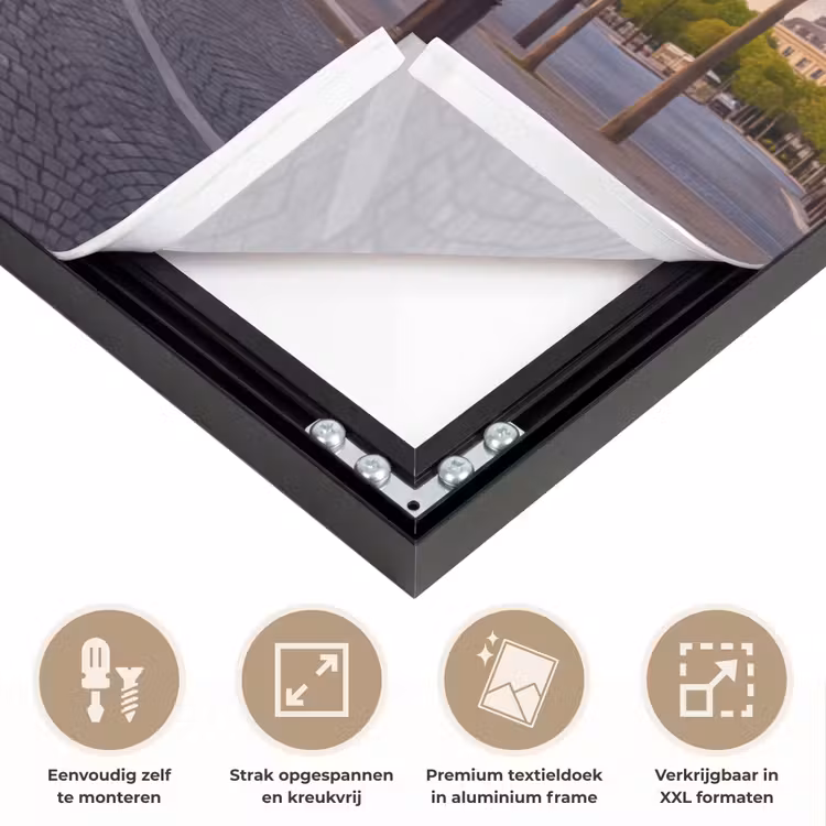 Art Frame - Monument - Parijs - Zonsondergang - Architectuur - Goud — 8