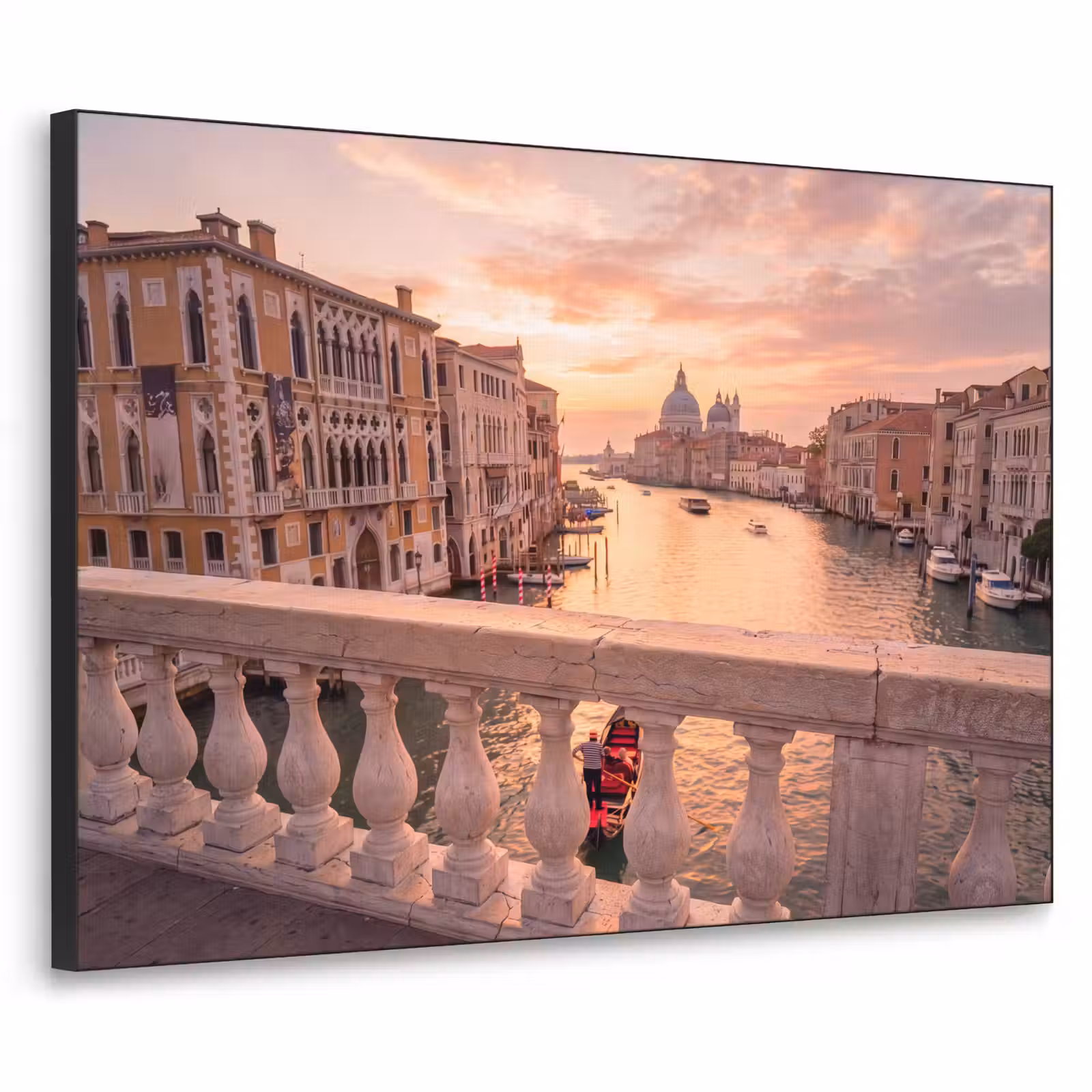 Art Frame - Stad - Venetië - Kanaal - Zonsopgang - Architectuur - Goud — 1