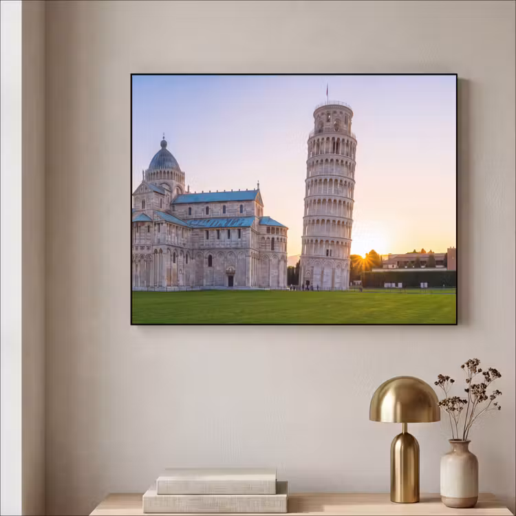 Art Frame - Architectuur - Toren - Pisa - Italië - Zonsondergang — 5