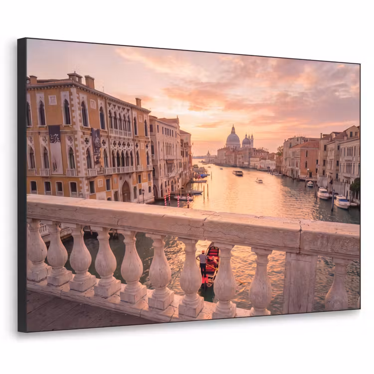 Art Frame - Stad - Venetië - Kanaal - Zonsopgang - Architectuur - Goud — 1