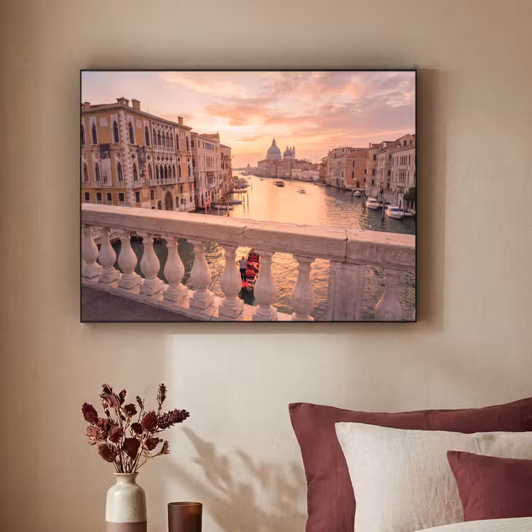 Art Frame - Stad - Venetië - Kanaal - Zonsopgang - Architectuur - Goud — 3