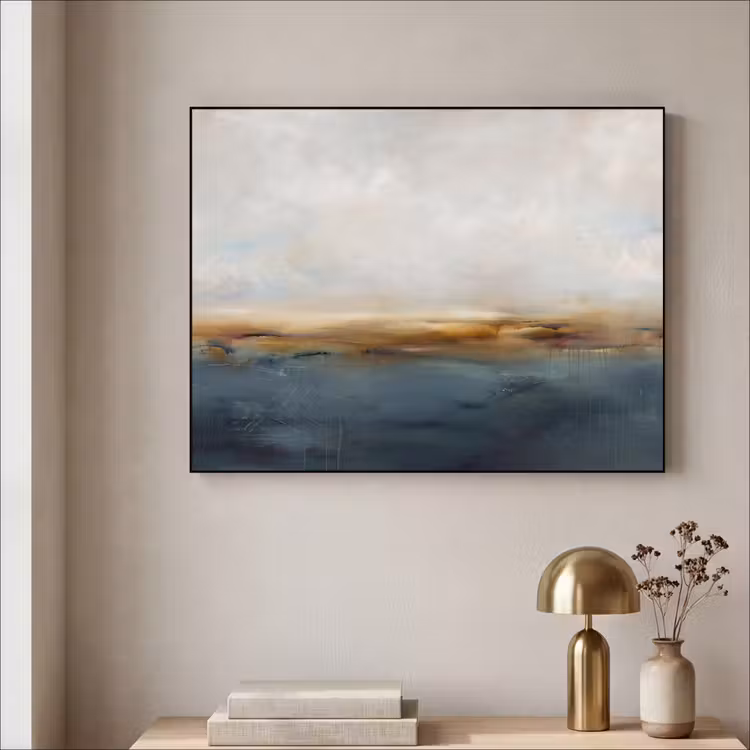 Art Frame - Abstract Landschap Zee Wolken — 5