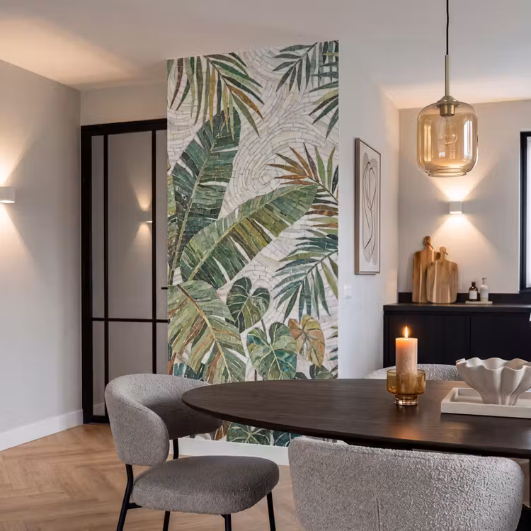 Behang - Planten - Tropisch - Mozaïek - Natuur - Groen — 5