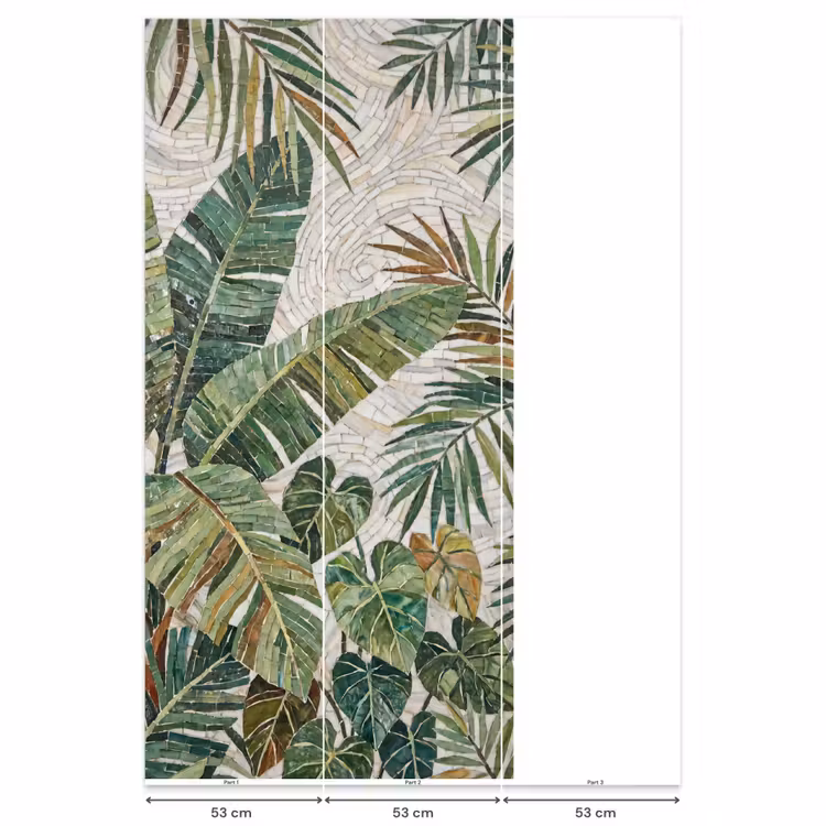 Behang - Planten - Tropisch - Mozaïek - Natuur - Groen — 6
