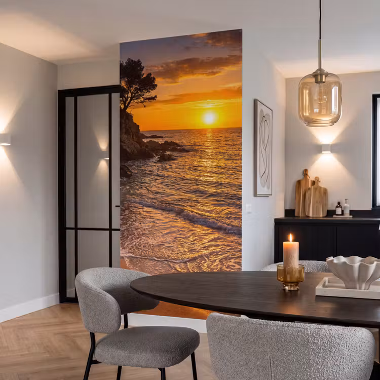 Behang - Zee - Kust - Zonsondergang - Natuur - Oranje — 5