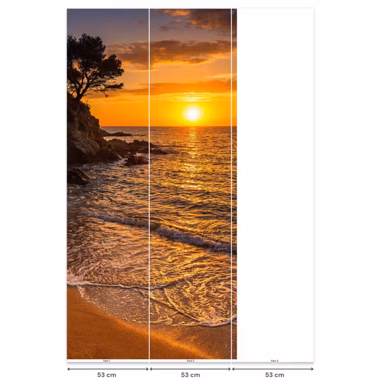 Behang - Zee - Kust - Zonsondergang - Natuur - Oranje — 6