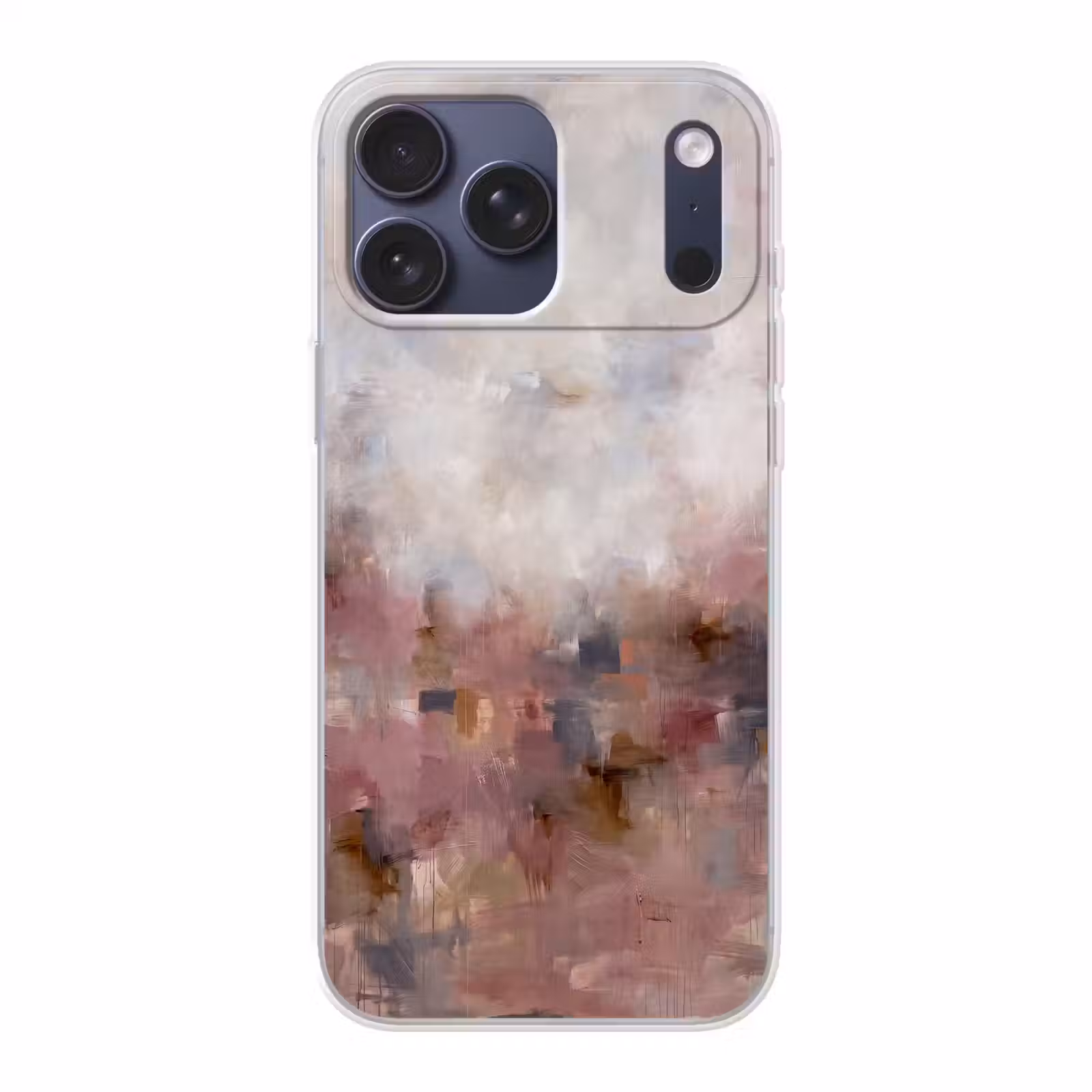 Telefoonhoesje Softcase - Abstract - Vloeiend - Kunst - Modern - Beige — 1