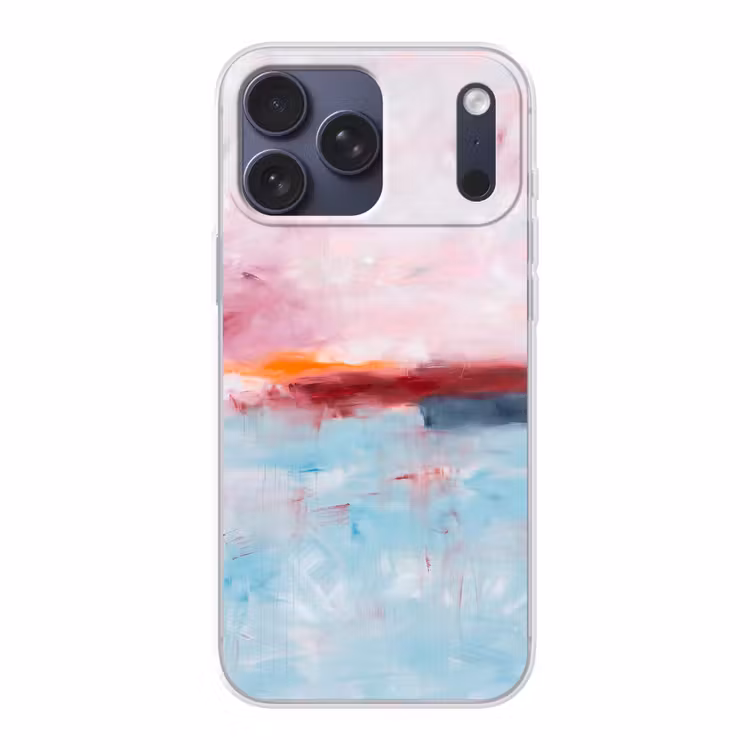 Telefoonhoesje Softcase - Abstract - Kleuren - Modern - Kunst - Roze — 1