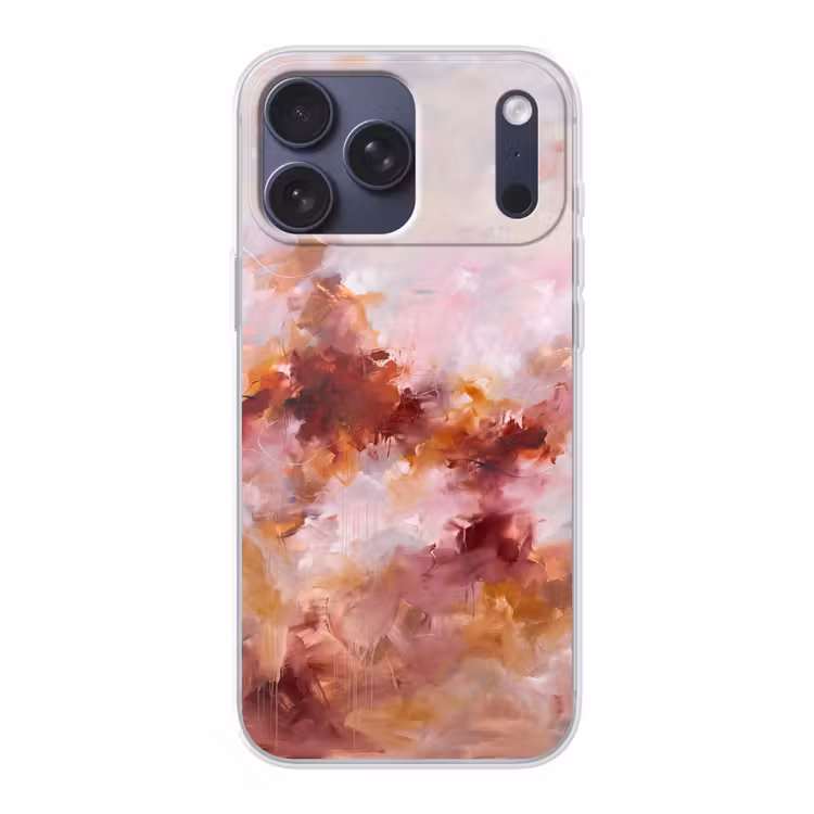 Telefoonhoesje Softcase - Abstract - Kleurrijk - Kunst - Modern - Roze-Rood — 1