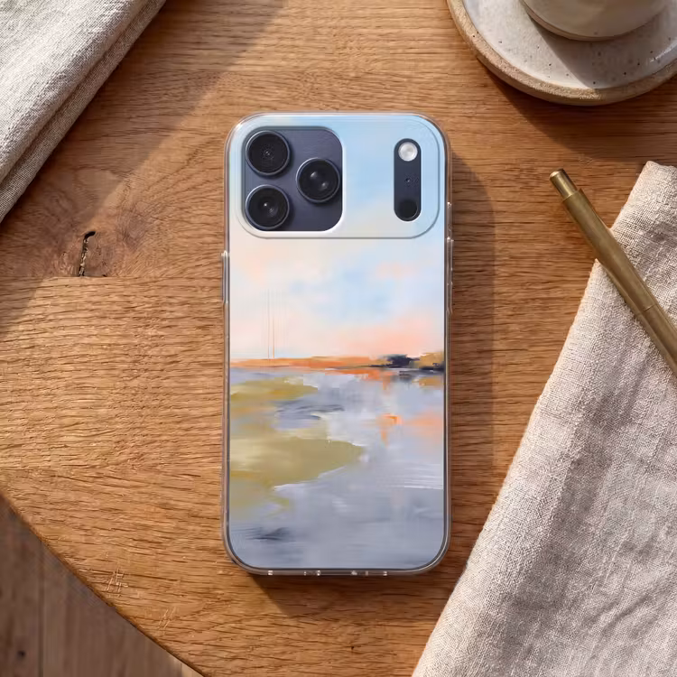 Telefoonhoesje Softcase - Abstract - Landschap - Horizon - Modern - Kleurrijk — 2