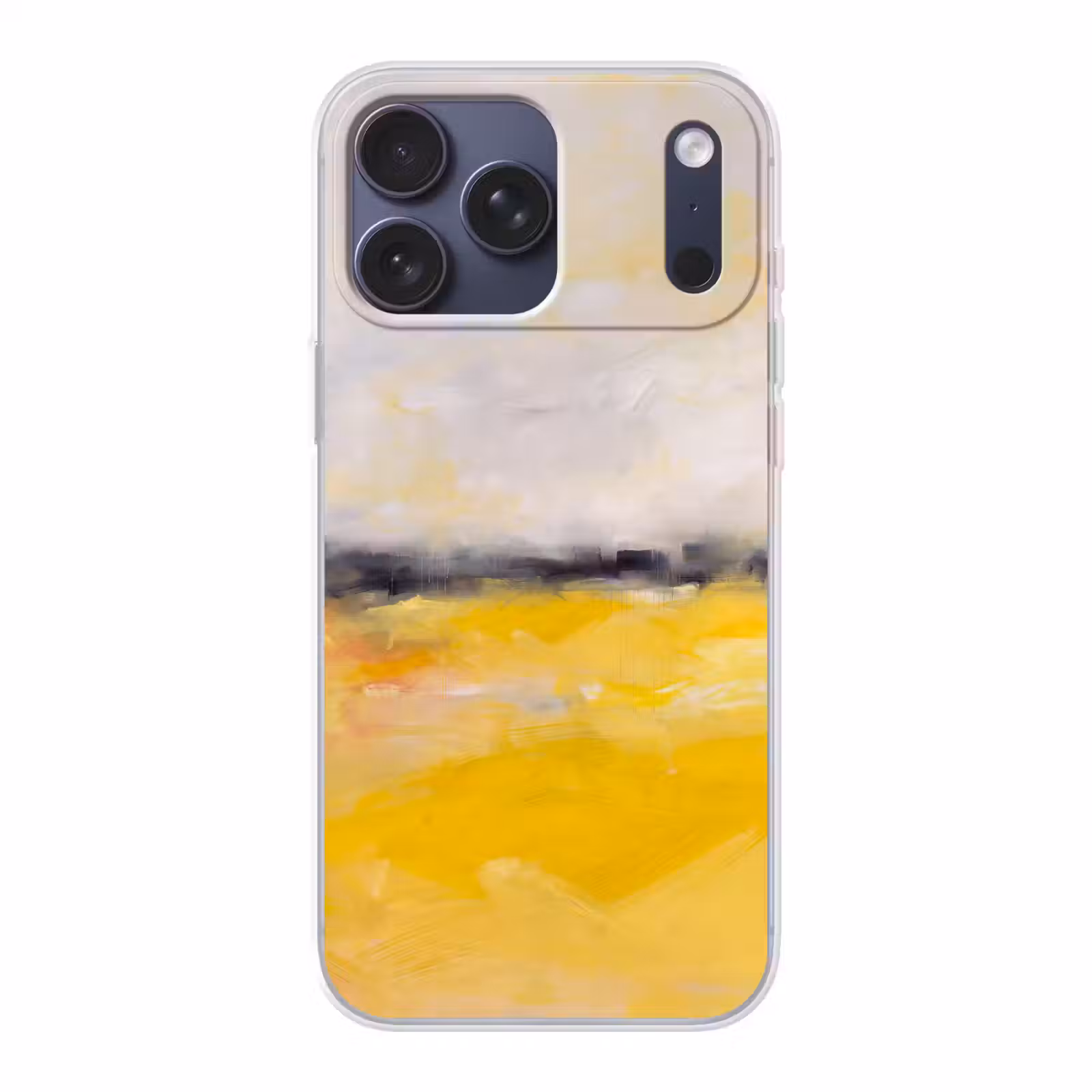 Telefoonhoesje Softcase - Abstract - Landschap - Modern - Geel — 1