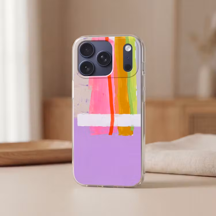 Telefoonhoesje Softcase - Abstract - Kleurrijk - Vormen - Modern - Kunst — 3