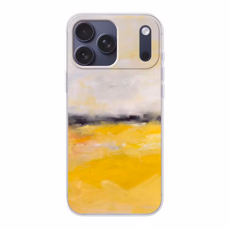 Telefoonhoesje Softcase - Abstract - Landschap - Modern - Geel — 1