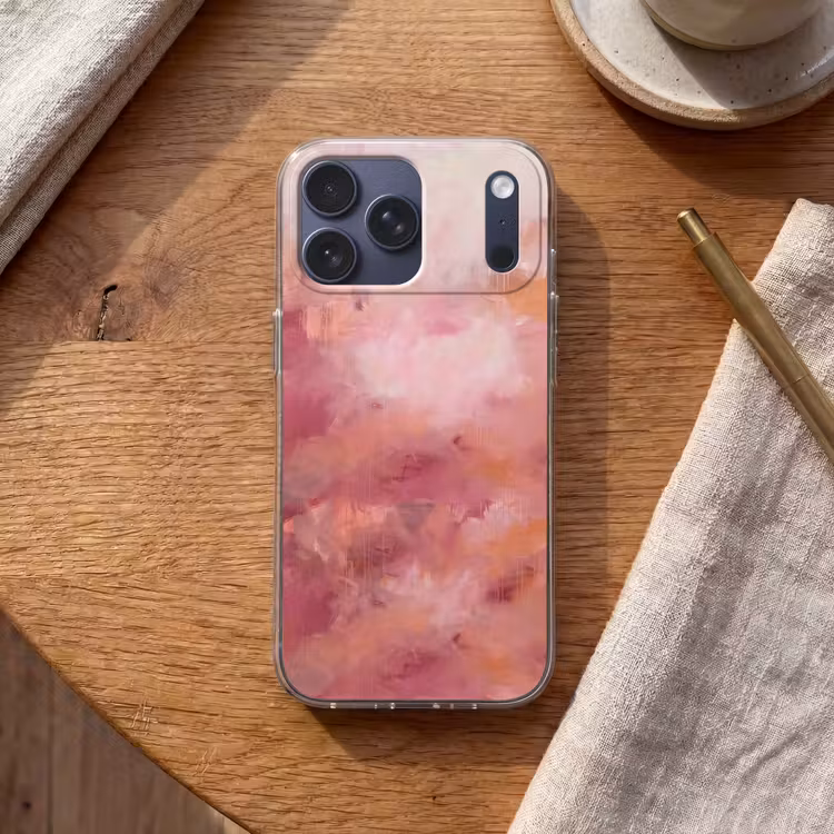 Telefoonhoesje Softcase - Kunst - Vloeiend - Pastel - Abstract — 2