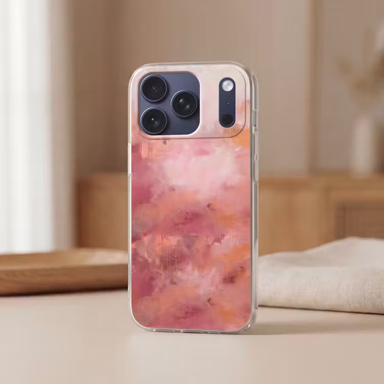 Telefoonhoesje Softcase - Kunst - Vloeiend - Pastel - Abstract — 3