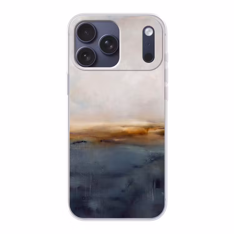 Telefoonhoesje Softcase - Abstract - Horizon - Water - Modern - Beige — 1