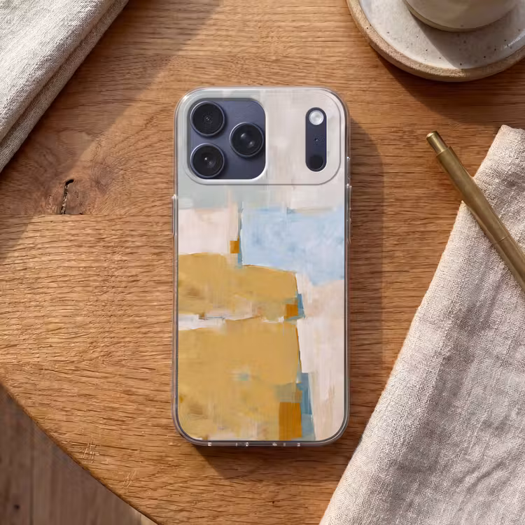 Telefoonhoesje Softcase - Abstract - Kleuren - Kunst - Modern - Blauw — 2