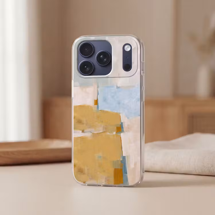 Telefoonhoesje Softcase - Abstract - Kleuren - Kunst - Modern - Blauw — 3