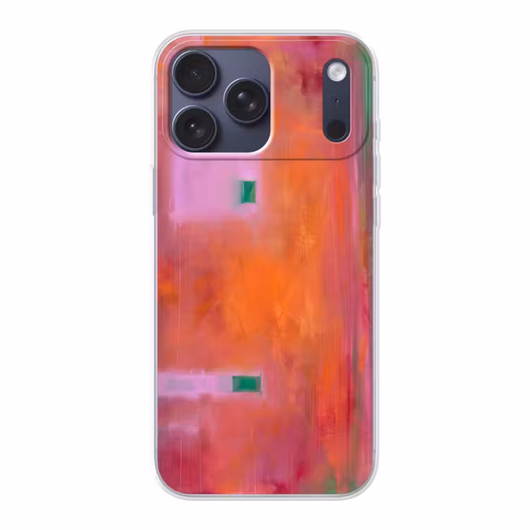 Telefoonhoesje Softcase - Abstract - Vlakken - Kunst - Modern - Oranje — 1
