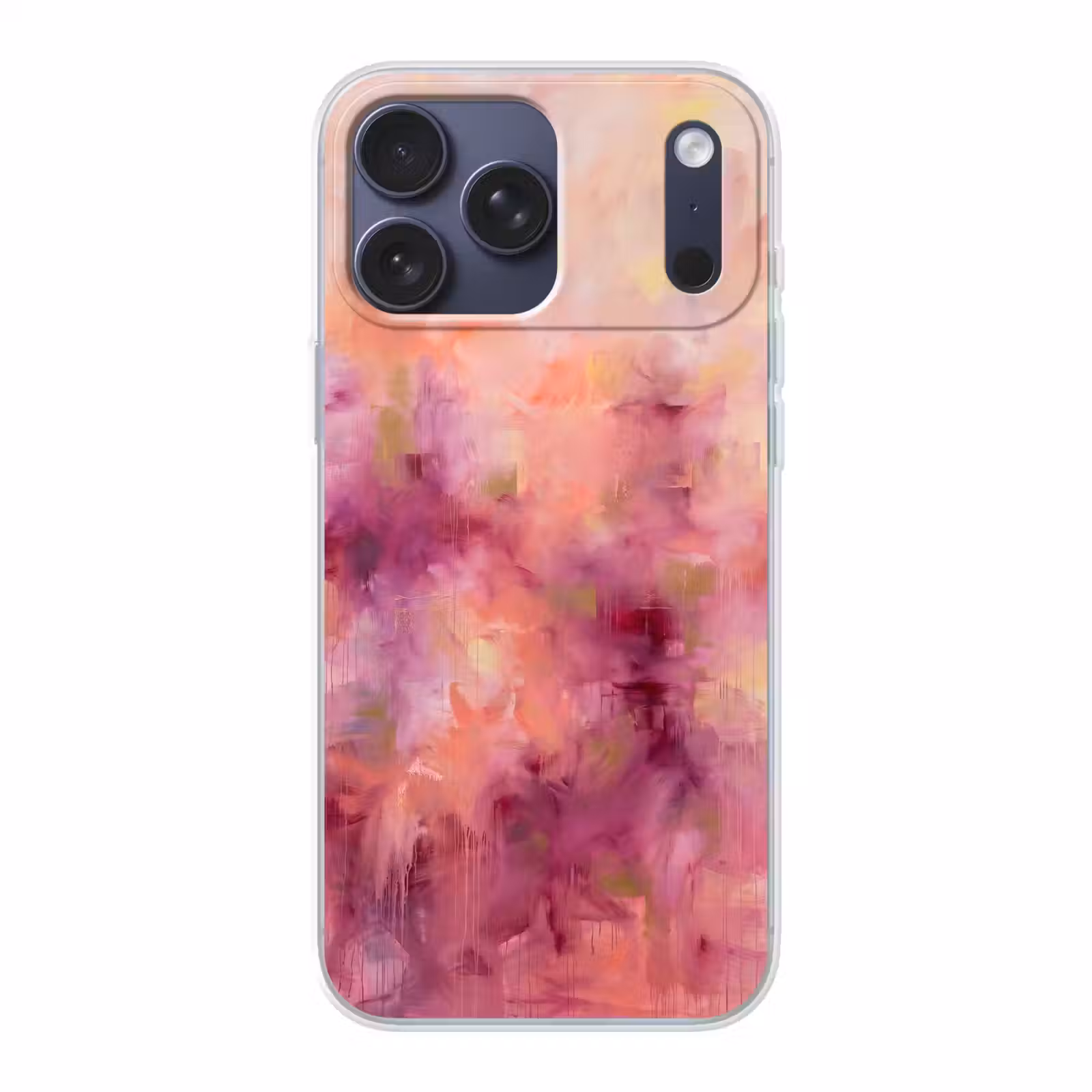 Telefoonhoesje Softcase - Abstract - Kleuren - Modern - Roze - Paars — 1