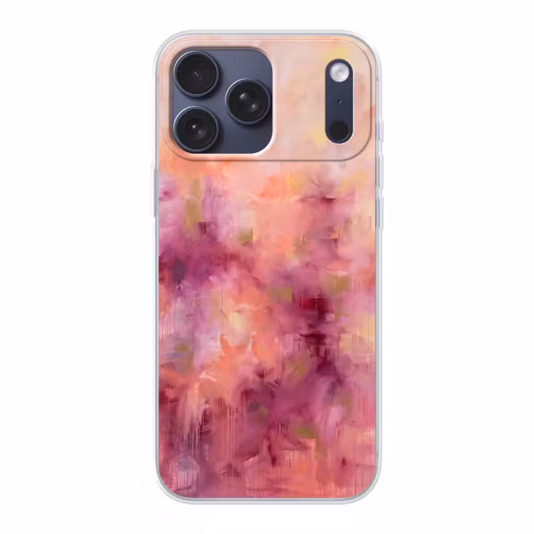 Telefoonhoesje Softcase - Abstract - Kleuren - Modern - Roze - Paars — 1