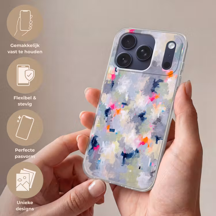 Telefoonhoesje Softcase - Abstract - Kleurrijk - Modern - Kunst — 4