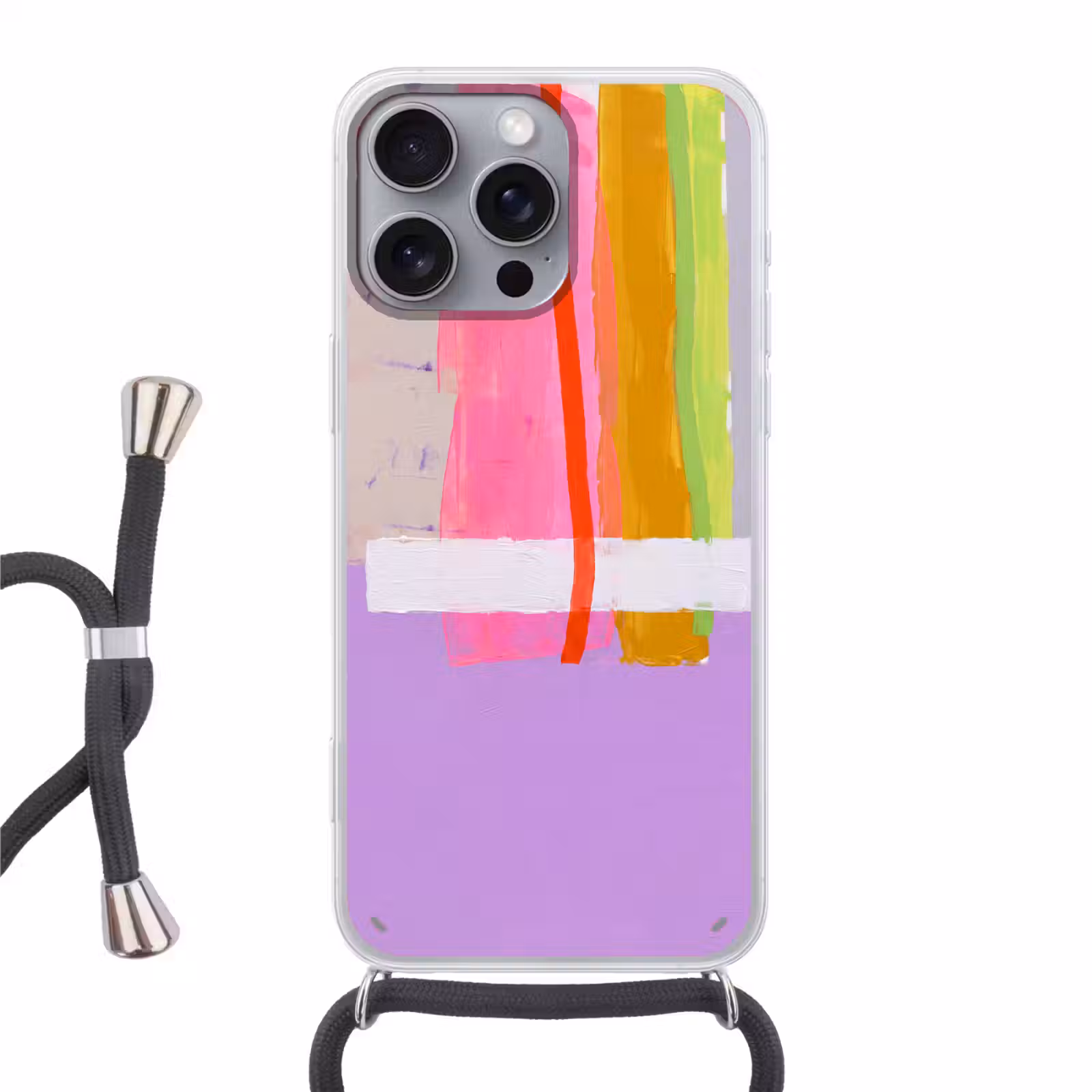 Telefoonhoesje met koord - Abstract - Kleurrijk - Vormen - Modern - Kunst — 1