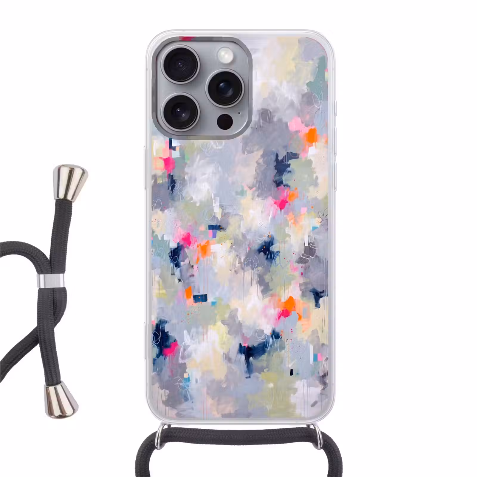 Telefoonhoesje met koord - Abstract - Kleurrijk - Modern - Kunst — 1