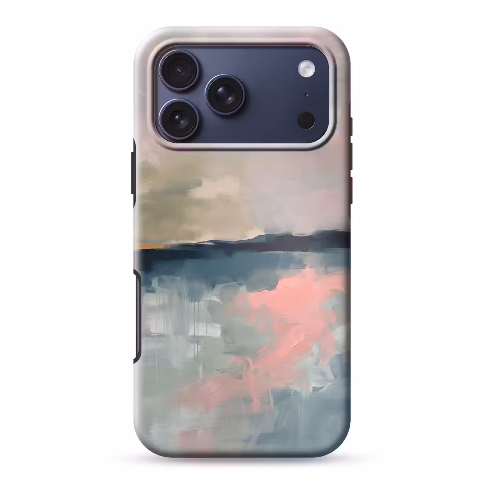 Telefoonhoesje Toughcase - Abstract - Landschap - Kunst - Modern - Groen - Blauw — 1