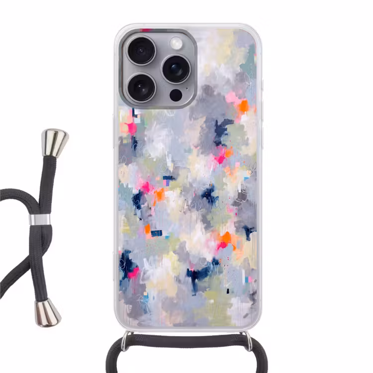Telefoonhoesje met koord - Abstract - Kleurrijk - Modern - Kunst — 1
