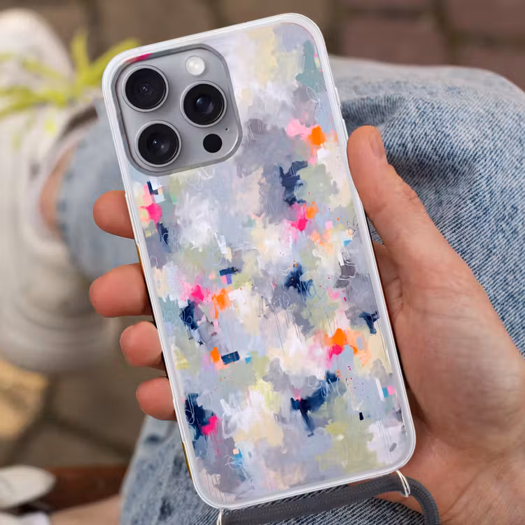 Telefoonhoesje met koord - Abstract - Kleurrijk - Modern - Kunst — 2