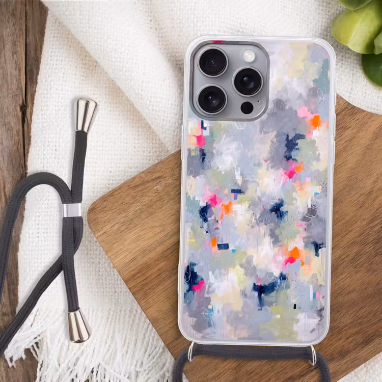 Telefoonhoesje met koord - Abstract - Kleurrijk - Modern - Kunst — 3