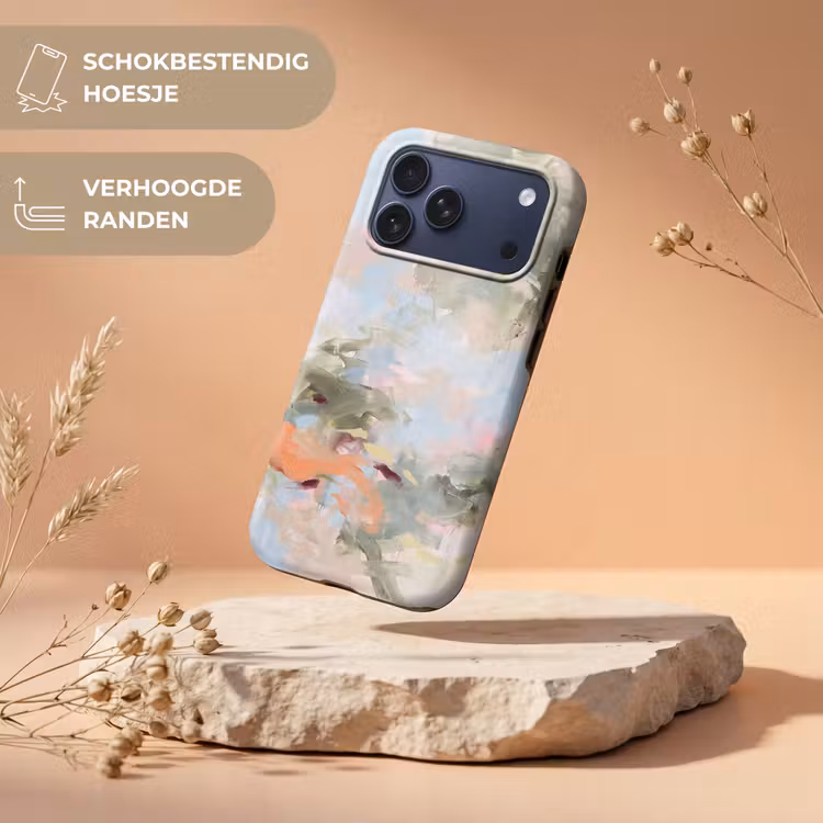 Telefoonhoesje Toughcase - Abstract - Borstelstreken - Kunst - Modern - Pastel — 5