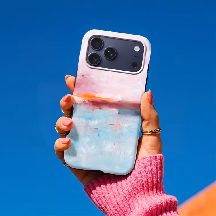 Telefoonhoesje Toughcase - Abstract - Kleuren - Modern - Kunst - Roze — 2
