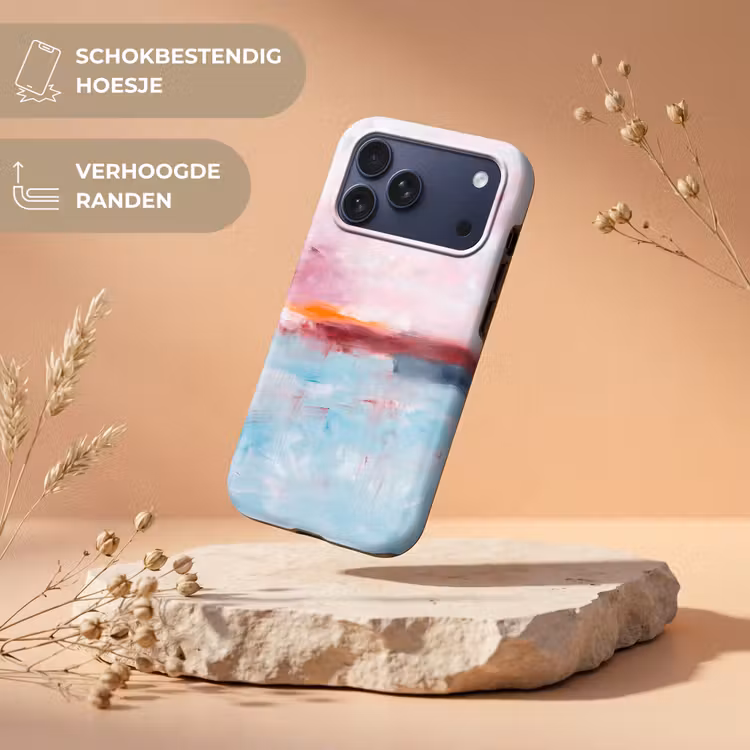 Telefoonhoesje Toughcase - Abstract - Kleuren - Modern - Kunst - Roze — 5