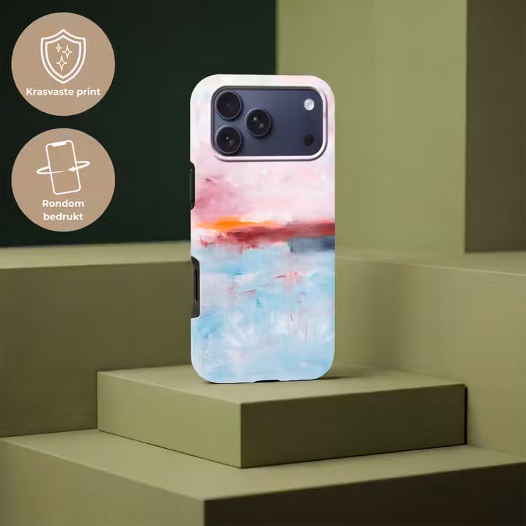 Telefoonhoesje Toughcase - Abstract - Kleuren - Modern - Kunst - Roze — 7