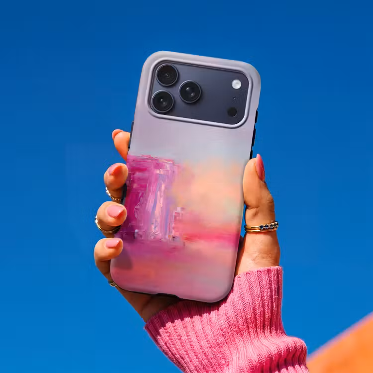 Telefoonhoesje Toughcase - Abstract - Kleuren - Modern - Roze — 2
