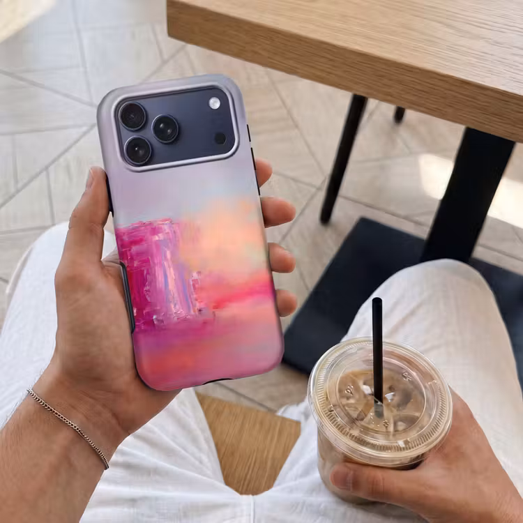 Telefoonhoesje Toughcase - Abstract - Kleuren - Modern - Roze — 4