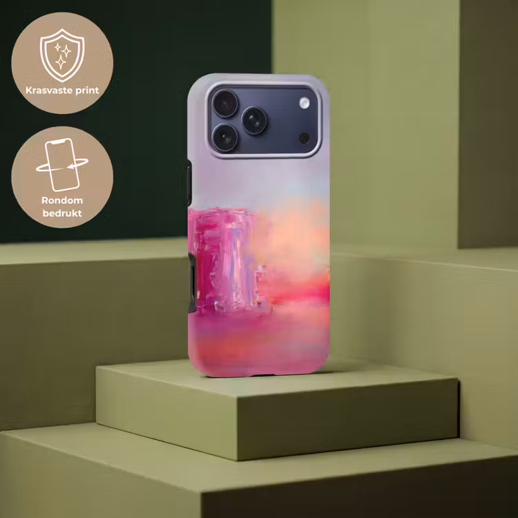 Telefoonhoesje Toughcase - Abstract - Kleuren - Modern - Roze — 7
