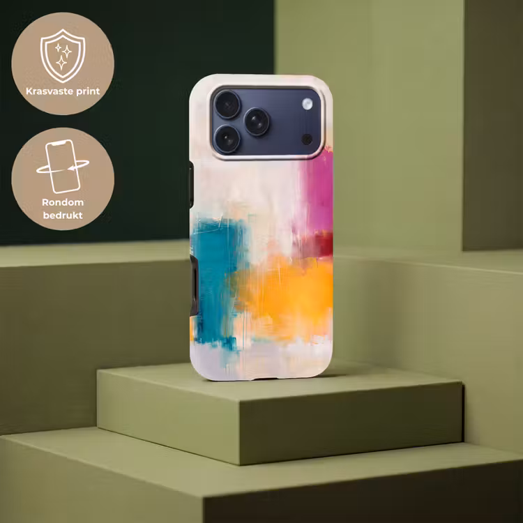 Telefoonhoesje Toughcase - Abstract - Kleurrijk - Modern - Kunst - Oranje — 7