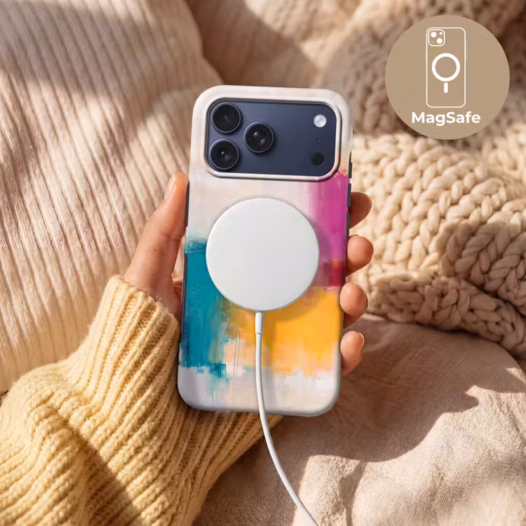 Telefoonhoesje Toughcase - Abstract - Kleurrijk - Modern - Kunst - Oranje — 8