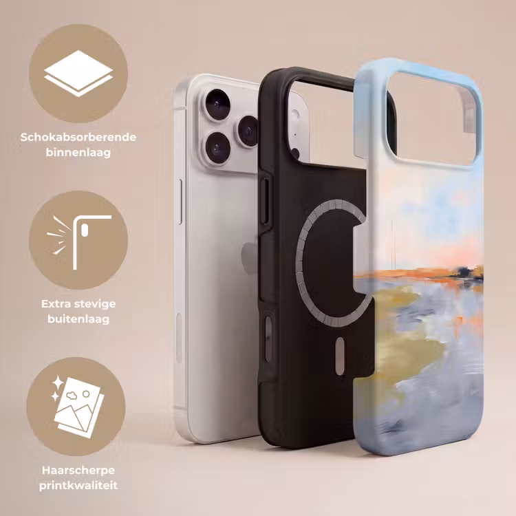 Telefoonhoesje Toughcase - Abstract - Landschap - Horizon - Modern - Kleurrijk — 3
