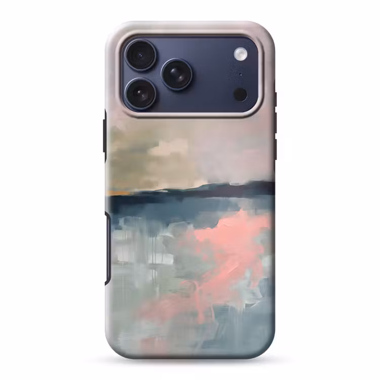 Telefoonhoesje Toughcase - Abstract - Landschap - Kunst - Modern - Groen - Blauw — 1