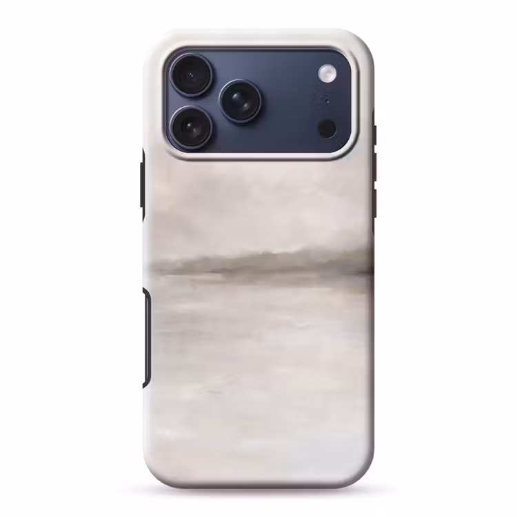 Telefoonhoesje Toughcase - Abstract - Landschap - Nevel - Modern - Grijs — 1